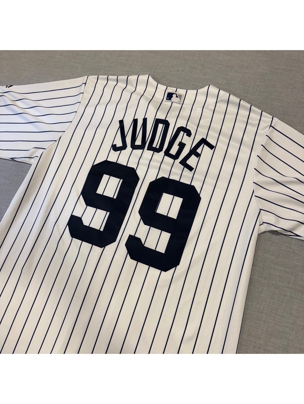 Majestic New York Yankees Judge 99 pinstripe jersey